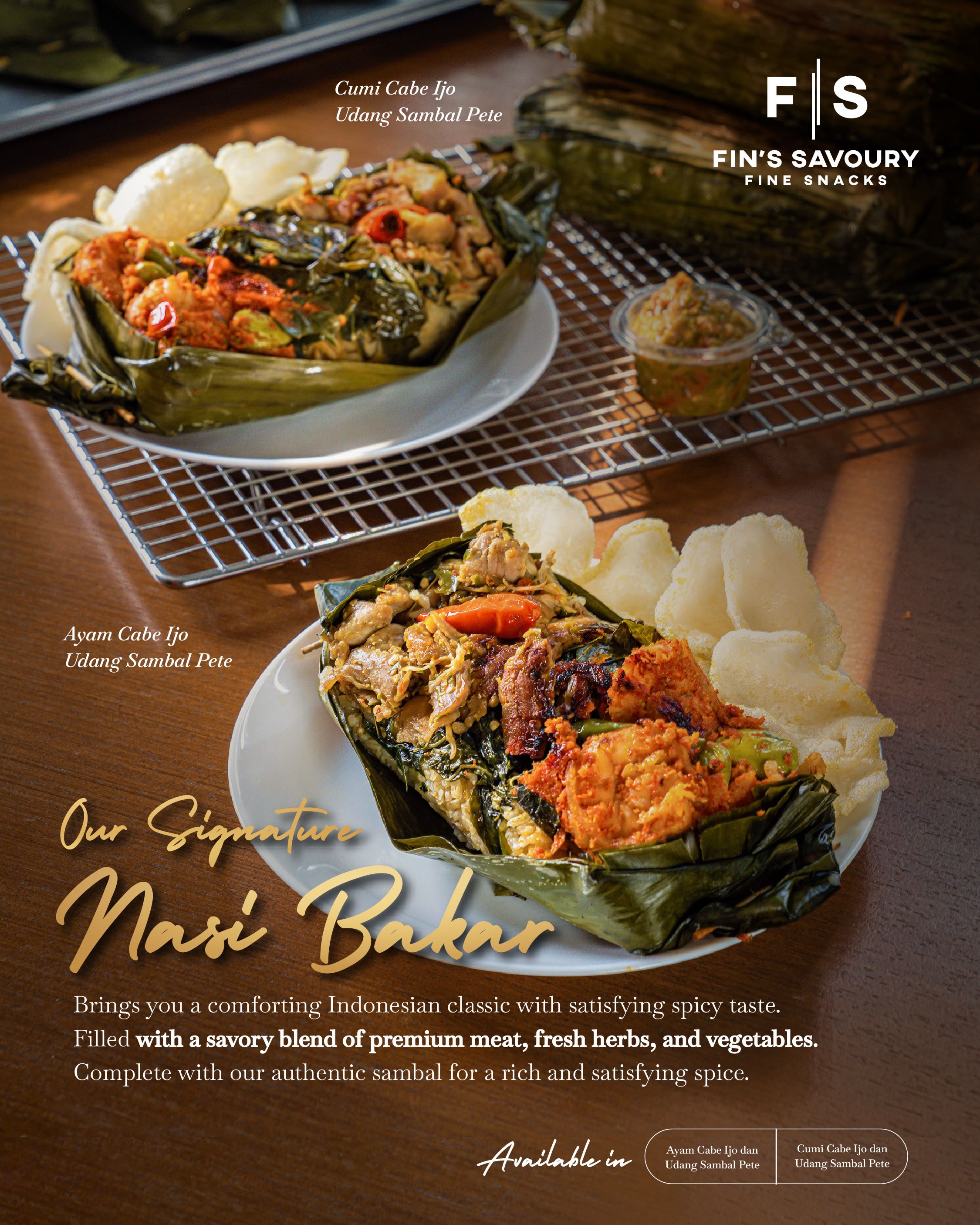 Fin's Savoury nasi bakar
